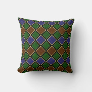Harlequin Diamond Grid: Textured Harmony Cushion