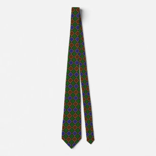 Harlequin Diamond Grid: Textured Harmony Tie