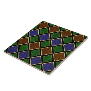 Harlequin Diamond Grid: Textured Harmony Tile