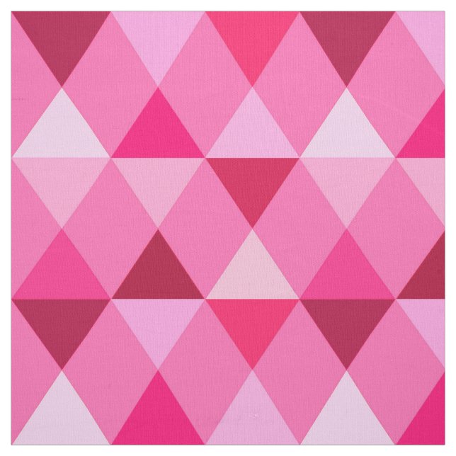 Harlequin / diamond pattern - Rose Pink & Wine Fabric (Swatch)
