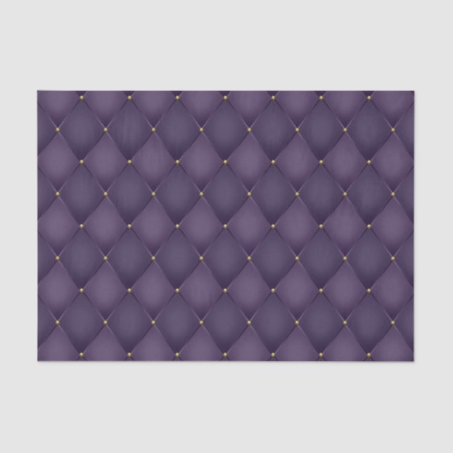 Harlequin Diamond Purple Decoupage Tissue Paper (Front)