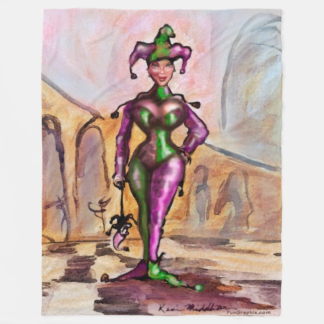 Harlequin Fleece Blanket (Front)