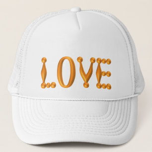 Harlequin Gold LOVE Trucker Hat