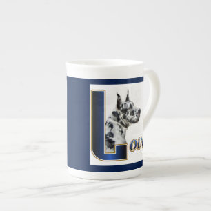 Harlequin Great Dane Art Gifts Bone China Mug