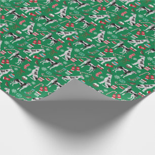 Harlequin Great Dane Christmas dog Wrapping Paper