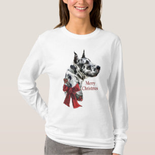 Harlequin Great Dane Christmas Gifts T-Shirt