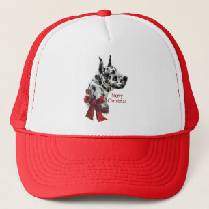Harlequin Great Dane Christmas Gifts Trucker Hat