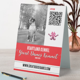 Harlequin Great Dane Kennel QR Code Promotional