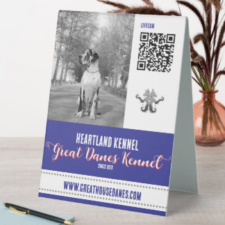 Harlequin Great Dane Kennel QR Code Promotional