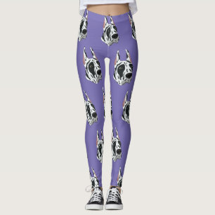 Harlequin Great Dane  Leggings
