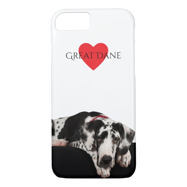 Harlequin Great Dane Puppy Case-Mate iPhone Case (Back)