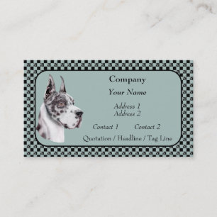 Harlequin Great Dane Show Colours Business Cards