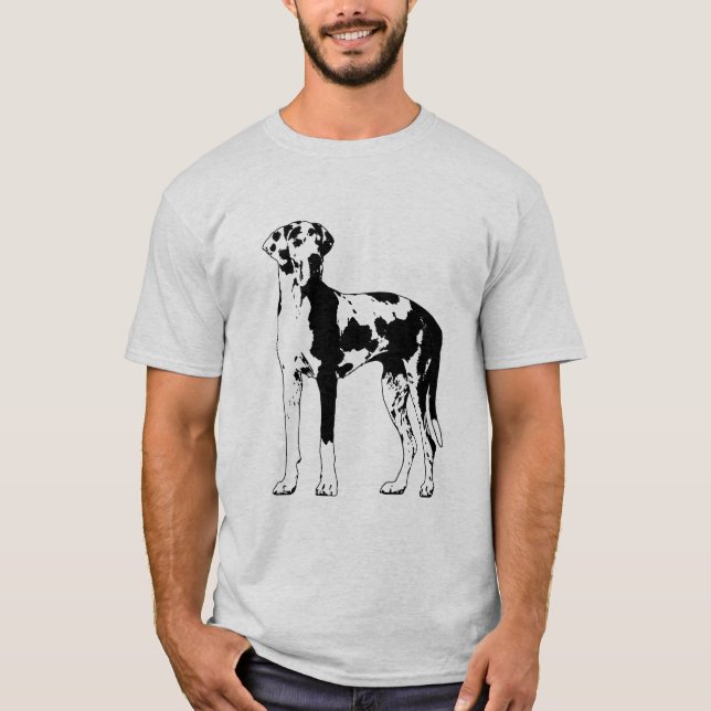 Harlequin Great Dane T-Shirt (Front)