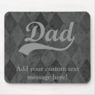 Harlequin Grey Shades Dad Mouse Mat