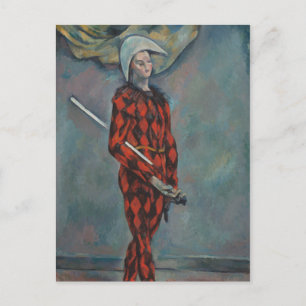 Harlequin (Joker) (by Paul Cézanne) Postcard