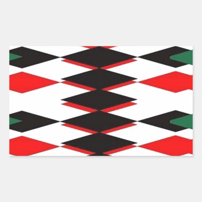Harlequin Jokers Deck Rectangular Sticker (Front)