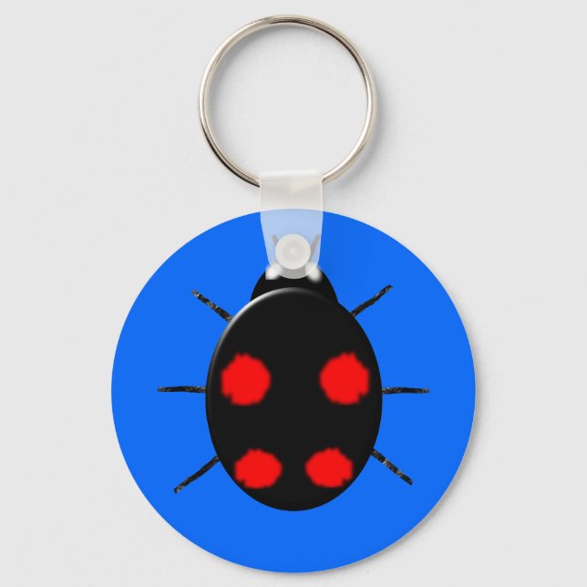 Harlequin Ladybird Keychain (Front)