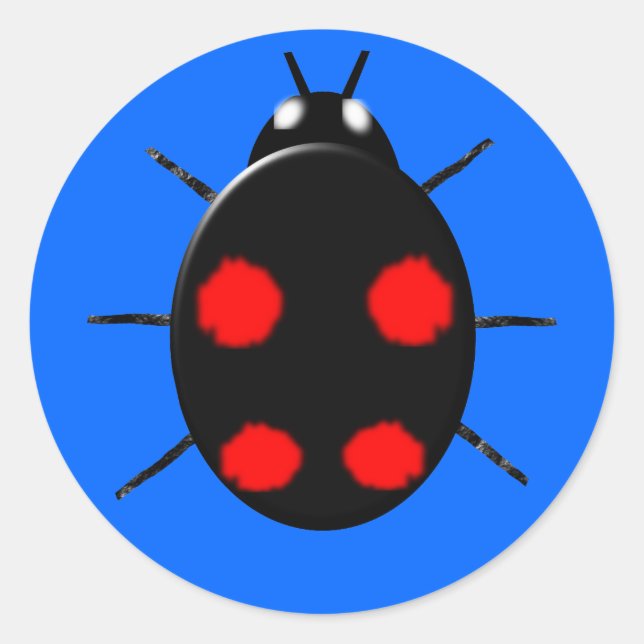 Harlequin Ladybird Sticker (Front)