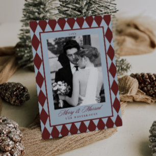 Harlequin Merry & Married Photo Holiday Card