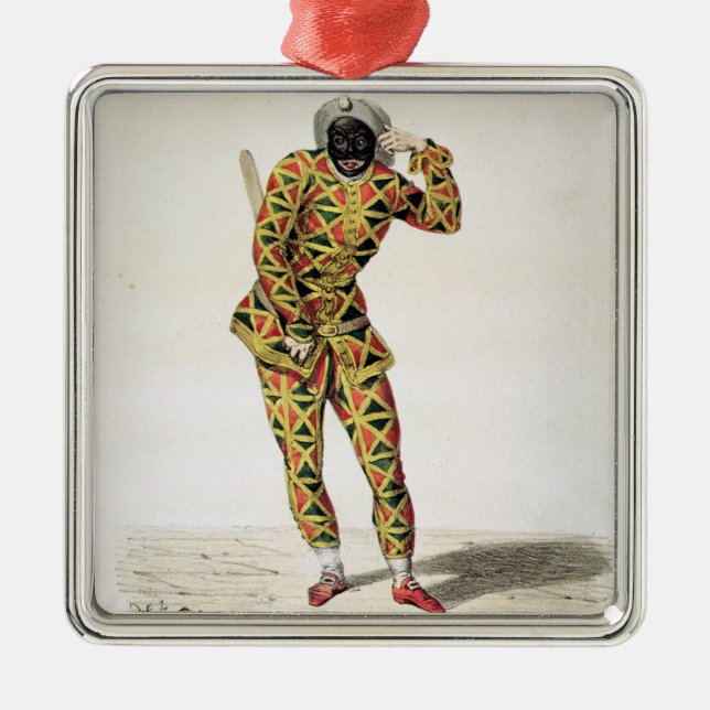 Harlequin Metal Tree Decoration (Front)