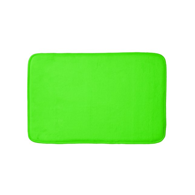 Harlequin Neon Green Solid Colour Bath Mat (Front)