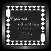 Harlequin Pattern Adult ANY Birthday Party