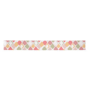 Harlequin pattern in popsicles summer colours satin ribbon