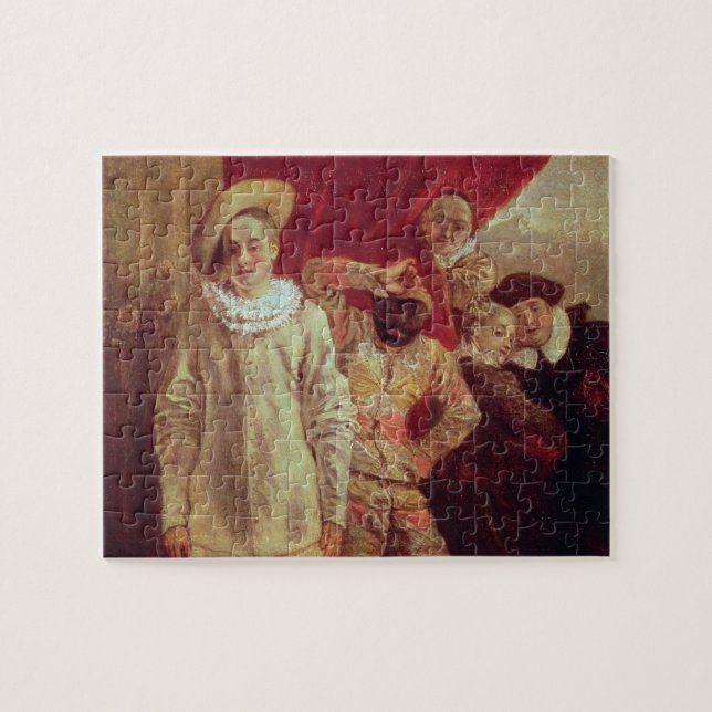 Harlequin, Pierrot and Scapin, Actors from the Com Jigsaw Puzzle (Horizontal)