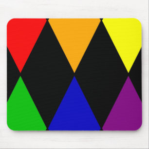 harlequin pride mouse mat