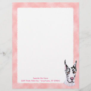 Harlequin Pup Pink Check