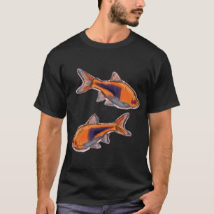 Harlequin Rasbora - Cute Crayon Fish Design T-Shirt