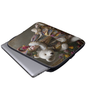Harlequin’s Melody with His Bear Laptop Sleeve