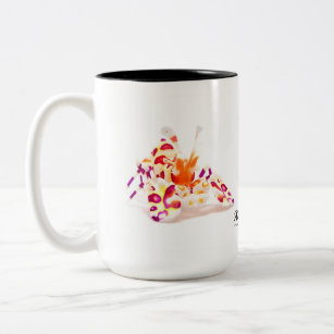 Harlequin Shrimp, Hymenocerca picta Two-Tone Coffee Mug