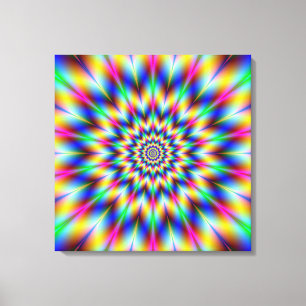 Harlequin Star Canvas Print