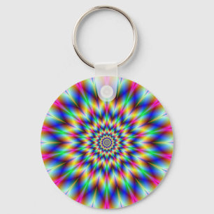 Harlequin Star Key Ring