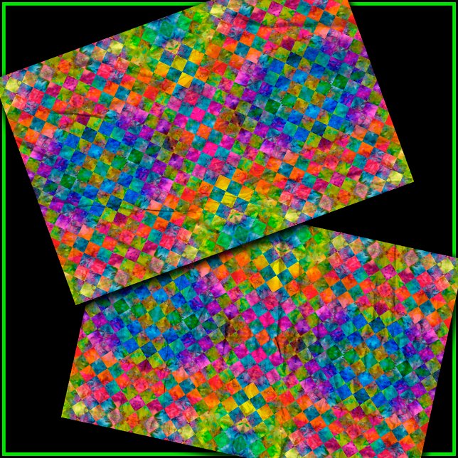 [Harlequin Tie-Dye] Diamond Fractal Chequered Tissue Paper (Creator Uploaded)