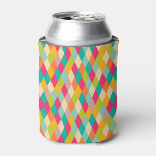 Harlequin vintage pattern can cooler