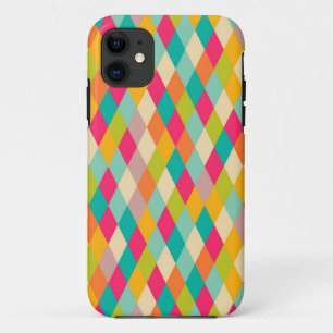 Harlequin vintage pattern iPhone 11 case