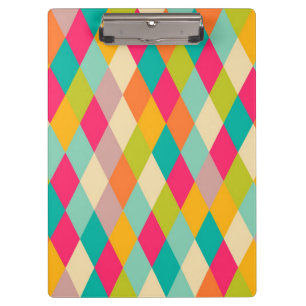Harlequin vintage pattern clipboard