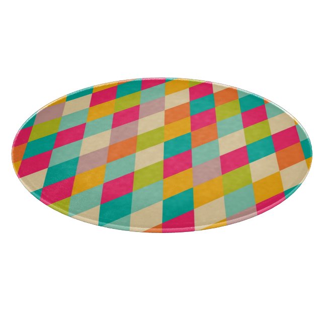 Harlequin vintage pattern cutting board (Corner)