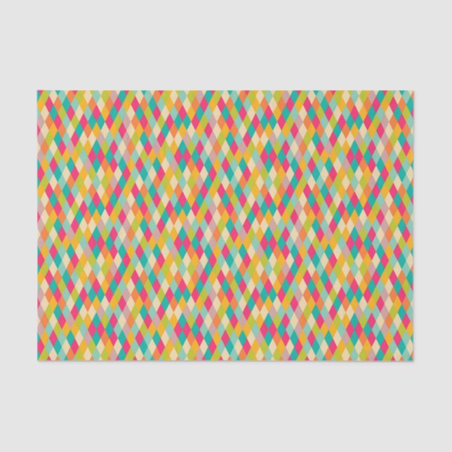 Harlequin vintage pattern tissue paper (Front)