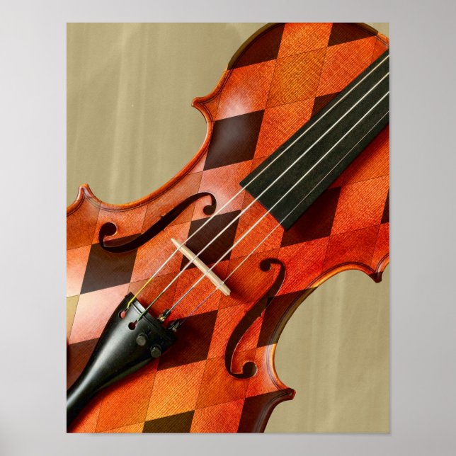 Harlequin Violin Poster (Front)