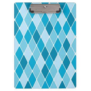 Harlequin winter pattern clipboard