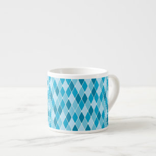 Harlequin winter pattern espresso cup