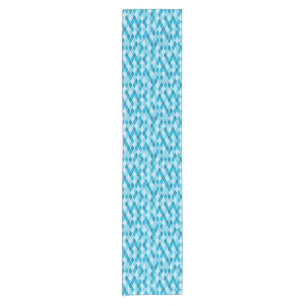 Harlequin winter pattern short table runner