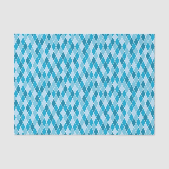 Harlequin winter pattern tissue paper (Front)