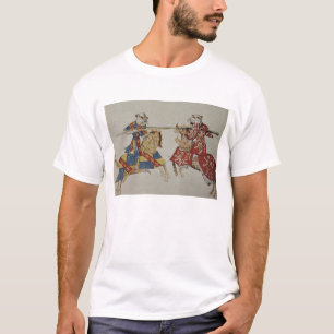 Harley 4205 f.366 Jousting Knights, c.1445 (vellum T-Shirt