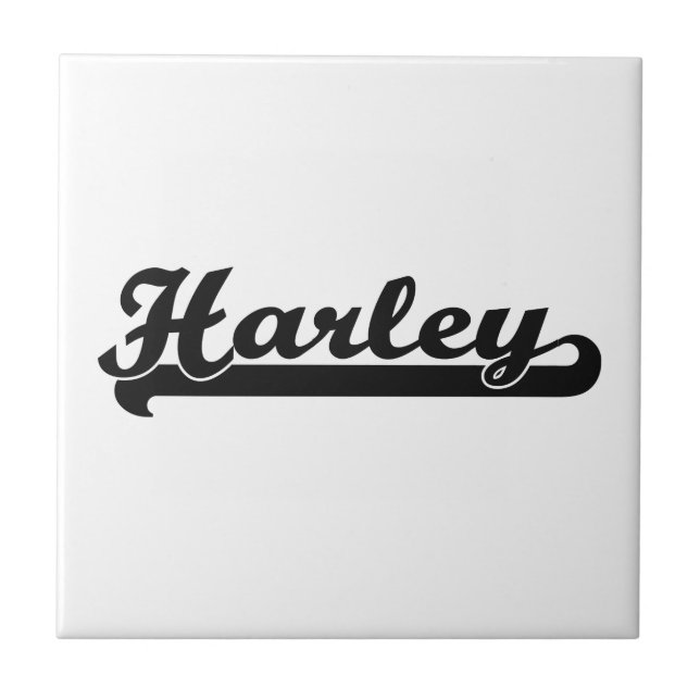 Harley Classic Retro Name Design Tile (Front)