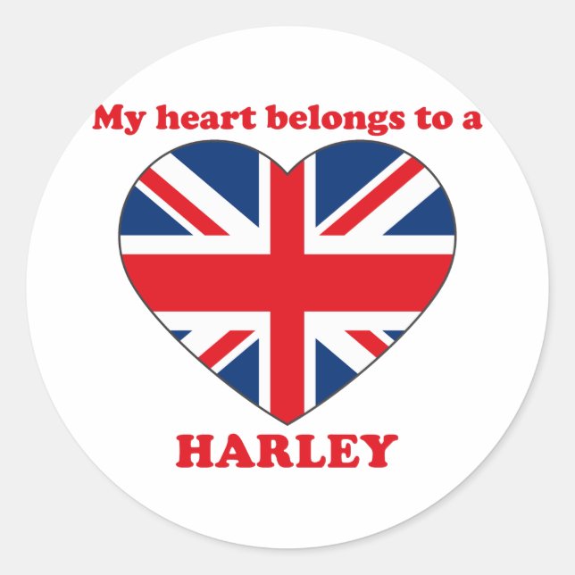 Harley Classic Round Sticker (Front)