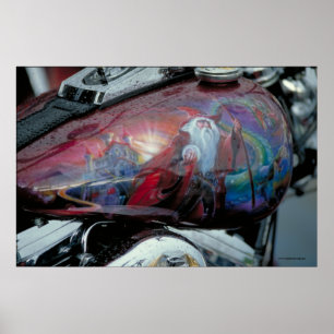 Harley Fuel Tank - S.D. Poster